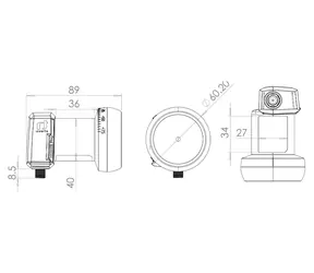 Inverto HOME PRO Universal Single / LNB / Universal / 1 Ausgang