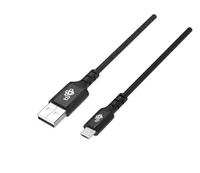 Silikonkabel USB-A auf Micro-USB, schwarz / Kabel / Schnellladefunktion / 2 m