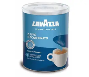 Lavazza Decaffeinato 250 g / Gemahlener Kaffee / Entkoffeiniert / Dose
