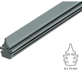 Compass Wischergummi 710 mm Teflon / Ersatz-Wischergummi / Für Flachwischer