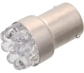 Compass -LED-Lampe Ba15s, rot, schmal / Autolampe / 9 LEDs / 12 V