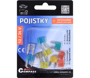 Compass Flachsicherungen MINI 10 Stück / Sicherung / MINI / 10 Stück