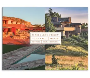 Galison Doppelseitiges Puzzle Frank Lloyd Wright: Taliesin und Taliesin West / 500 Teile