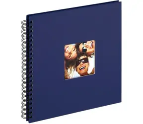 Walther Fun SA110L blau 30x30 / Album / 50 schwarze Seiten / Spiralbindung