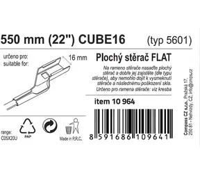 Compass FLAT BULK CUBE16 22"/550mm / Scheibenwischer / Flach / Würfelmontage / Servicepaket