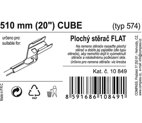 Compass FLAT BULK CUBE 510mm / Scheibenwischer / Flach / Würfelmontage / Servicepaket