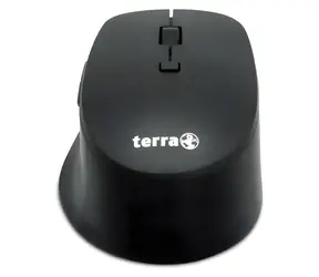 TERRA Mouse 4000 schwarz / Maus / Kabellos / Leise / 6 Tasten / Für Rechtshänder