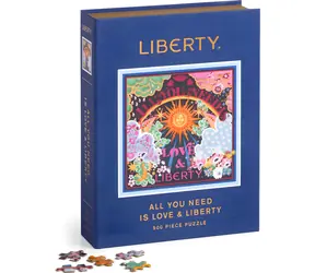 Galison Quadratisches Puzzle Liberty: Alles, was du brauchst, ist Liebe und Freiheit / 500 Teile