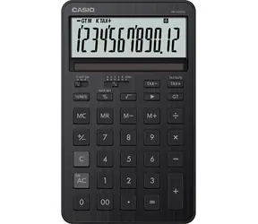 Casio JW-200DQ-BK schwarz / Tischrechner / 12-stellige Anzeige / MwSt. und Marge