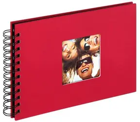 Walther Fun 23x17 rot / Album / Spiralbindung / 40 schwarze Seiten