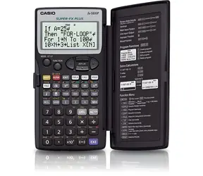 Casio FX 5800 P / Wissenschaftlicher Taschenrechner / programmierbar / 664 Funktionen / 128 Gleichungen / 28 KB RAM