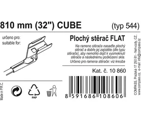 Compass FLAT BULK CUBE 32"/810mm / Scheibenwischer / Flach / Würfelhalterung / Servicepaket