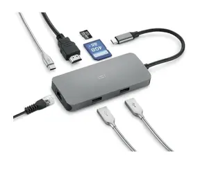 Aiino Cluster / USB-C-Hub / 7 Anschlüsse / für MacBook und iPad