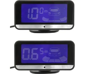 Compass Parkassistent mit 4 Sensoren und LCD-Display / Parkassistent / 4 Ultraschallsensoren / Erfassungsbereich bis zu 2,5 m