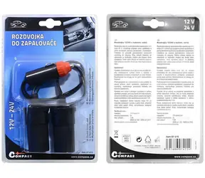 Compass Zigarettenanzünder-Splitter 12V/24V mit Kabel / Zigarettenanzünder-Splitter / 12V/24V