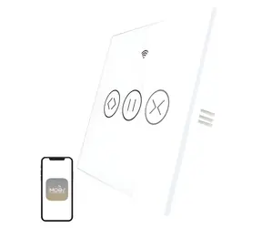 MOES WRS-EUC-WH-MS weiß / Intelligenter Rollladenschalter / WLAN / RF433 / Sprachsteuerung / Timer