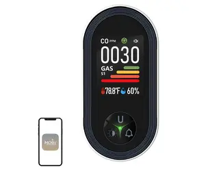 MOES S02-CG / Kohlenmonoxid- und Gaswarngerät / 2-in-1-Sensor für CO und brennbare Gase / LCD-Display / 85 dB Alarm