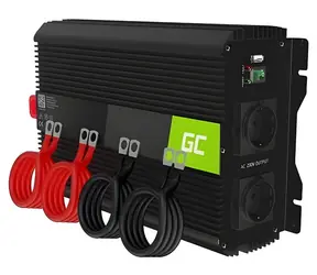 Green Cell PRO / Spannungswandler / 12 V auf 230 V / 2000 W/4000 W / modifizierte Sinuswelle