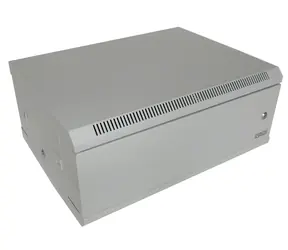 Xtendlan Wandrack 4U grau / Wandrack / 600×450 mm / einteilig / mit durchgehender Tür