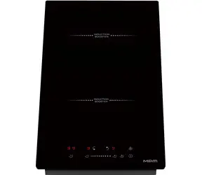MpM MpM-30-IM-18 schwarz / Induktionskochfeld / Einbau / 29 cm / 2 Kochzonen / Touch-Bedienung / Glaskeramik