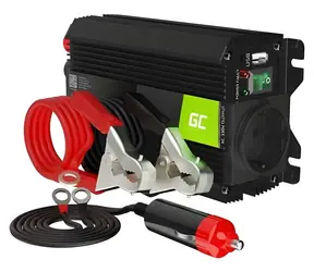 Green Cell PRO / Spannungswandler / 24 V auf 230 V / 300 W/600 W / modifizierte Sinuswelle