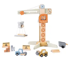 2KIDS TOYS Holzkran mit Zubehör / Kran / ab 3 Jahren