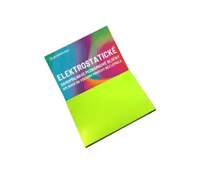 SYMBIO Elektrostatische Notizzettel, grün / 70 x 100 mm / 100 Blatt / ohne Klebstoff