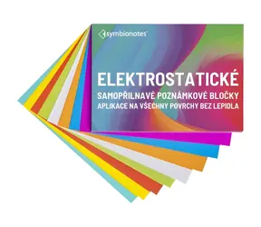 Symbio Symbionotes MIX 7 Farben / Elektrostatische Notizblöcke / 70 x 100 mm / 100 Stück