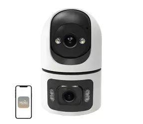 MOES WCM-Q09 / IP-Kamera / 8-MP-Dualobjektiv / Wi-Fi 6 / PTZ 300°/60° / Nachtsicht