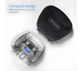 tomtoc ArmorCase-G27 schwarz / PS5-Controller-Hülle / Gehärtetes Polycarbonat / Stoßfest