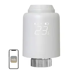MOES ZTRV-PJ-601-MS weiß / Thermostatkopf / ZigBee / LED-Anzeige