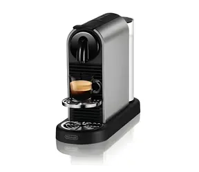 DeLonghi EN220.T Citiz Platinum Titanium / Kapselkaffeemaschine / Nespresso / 1260 W / Cappuccino