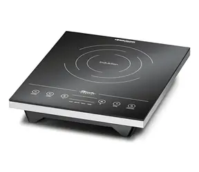 Rommelsbacher CT 2010/IN schwarz-silber / Induktionskochfeld / 2000 W / 1 Kochplatte / 10 Leistungsstufen