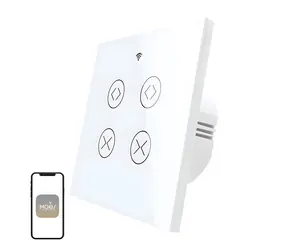 MOES WRS-EUC2-WH-MS / Intelligenter Rollladenschalter / Wi-Fi / RF433 / 2 Kanäle