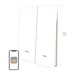 MOES ZS-B-EU2 weiß / Intelligenter Schalter / 2 Kanäle / ZigBee 3.0 / Ohne Neutralleiter
