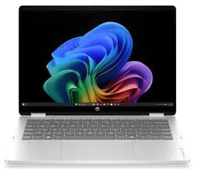 HP OmniBook 5 Flip 14-km0070ncx silber / Notebook / 14" Touchscreen / Intel Core Ultra 5 322 / 16 GB RAM / 512 GB SSD / Windows 11