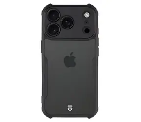 Tactical Quantum Stealth Hülle für Apple iPhone 18 Pro, transparent/schwarz / Hülle