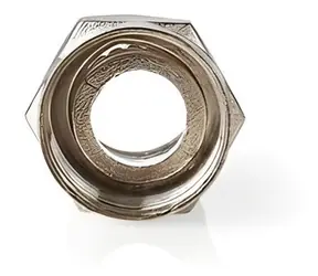 Nedis F-Stecker gerade silber (CSVC41908ME) / Stecker / Stecker / vernickelt / 75 Ohm / Drehverschluss / 25 Stück.