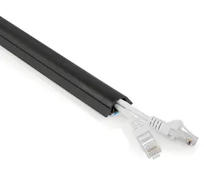Nedis Kabelkanal max. Kabeldicke 12 mm schwarz / Kabelkanal / PVC / 1 Stück