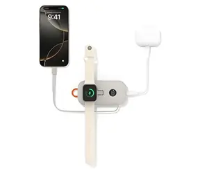 Belkin BOOST CHARGE PRO sand / Powerbank / 10000 mAh / kabelloses Laden für Apple Watch / USB-C