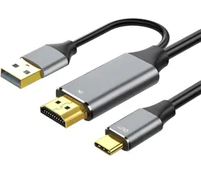 PremiumCord HDMI 2.0 - USB-C Kabel, Aluminium, 2 m