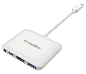 PremiumCord USB-C auf HDMI 2.0 + USB 3.0 + Audio + PD Adapter / Adapter für iPad Pro