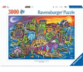 Ravensburger Puzzle Reise um die Welt / 3000 Teile / ab 14 Jahren