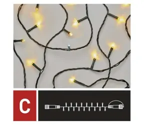 Emos D1AN02 Connect / Lichterkette / 100 LEDs / 10 m / warm- und kaltweiß / IP44