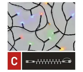 Emos D1AM02 Connect / Lichterkette / 50 LEDs / 5 m / IP44 / mehrfarbig