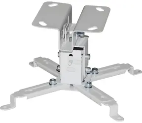 Techly Deckenhalterung für Projektoren, silber / Projektorhalterung / Höhe 130 mm / Tragkraft 20 kg / Neigung -15° bis 15°