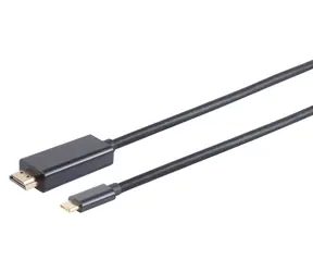 Sconn USB-C - HDMI schwarz / Adapterkabel / 4K / 1 m