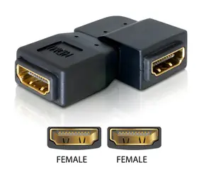 DeLock Adapter HDMI-Buchse auf HDMI-Buchse 90° links / Reduzierung / HDMI 1.3