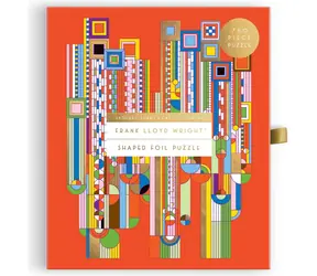 Galison Formenpuzzle Frank Lloyd Wright: Kakteen und Formen Metallic / 750 Teile / 51 x 67 cm