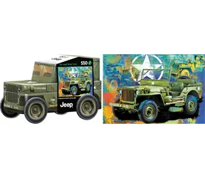 EUROGRAPHICS Puzzle in der Metalldose Militärjeep / 550 Teile / 48 x 33 cm